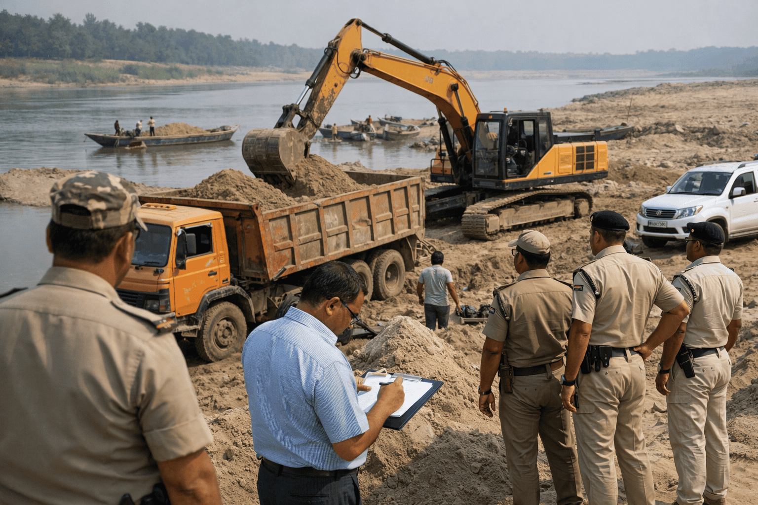 बिहार के चार जिलों में बालू राजस्व लक्ष्य से पीछे, मार्च 2026 तक सुधार का निर्देश