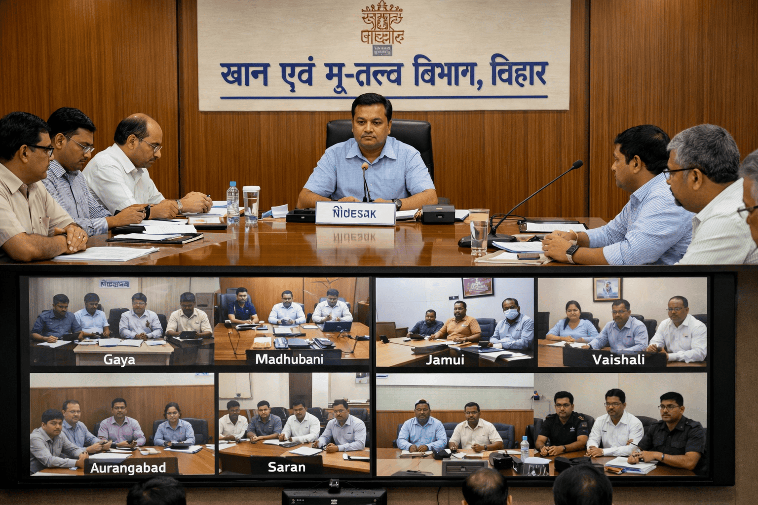 Bihar mining department review meeting Patna